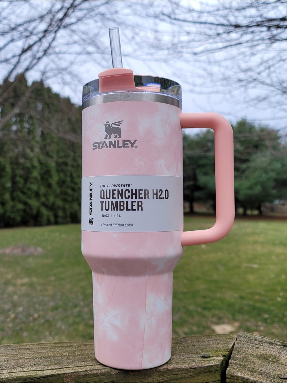 Stanley flowstate straw 40oz quencher tumbler new target 🍑 tie dye - Picture 2 of 6